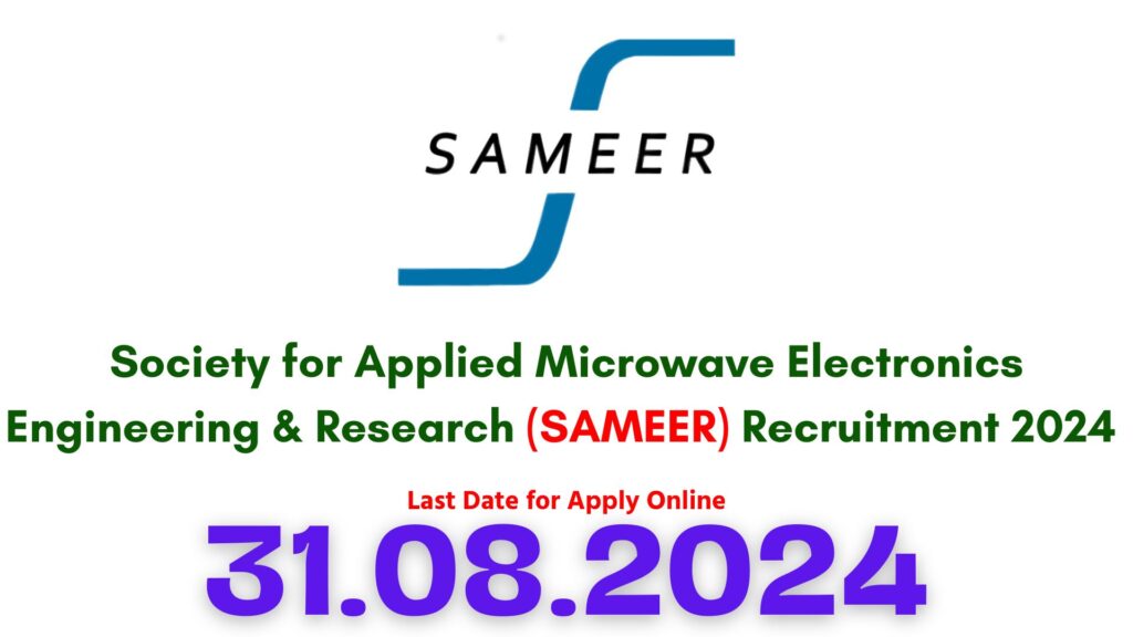 SAMEER Chennai Recruitment 2024