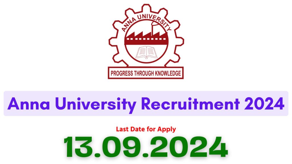 Anna University Professional Assistant Recruitment 2024