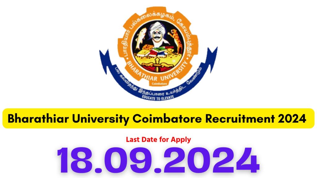 Bharathiar University Recruitment 2024