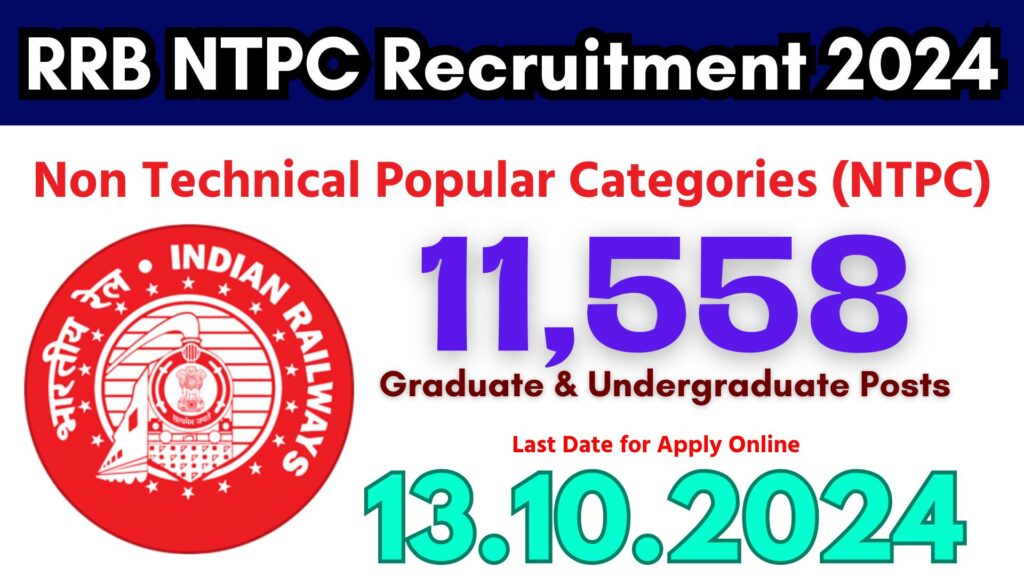 Railway NTPC Recruitment 2024