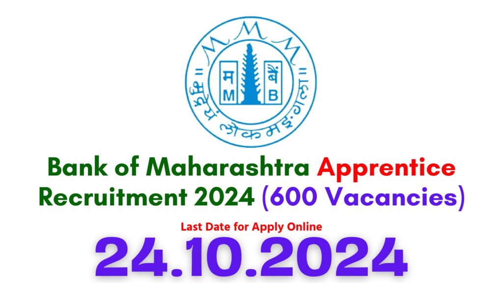 Bank of Maharashtra Apprentice Recruitment 2024
