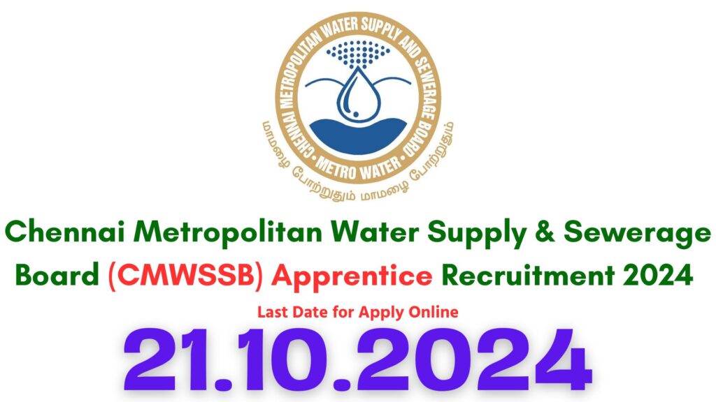 CMWSSB Apprentice Recruitment 2024