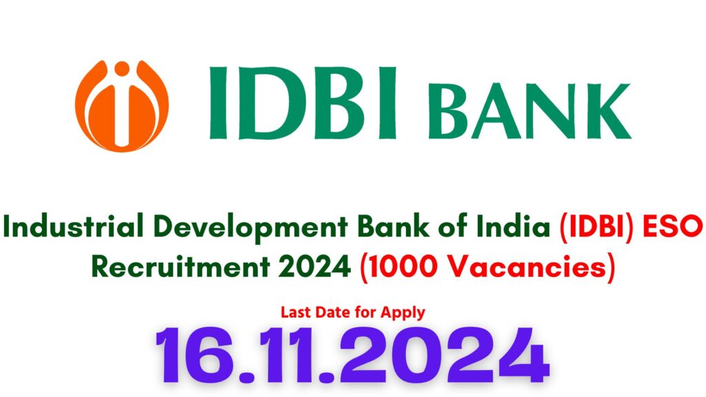 IDBI ESO Recruitment 2024