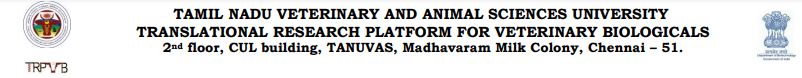 TANUVAS Chennai Recruitment 2024 Address