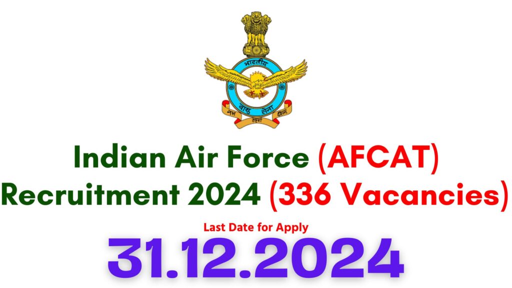 AFCAT 01 / 2025 Recruitment 2024