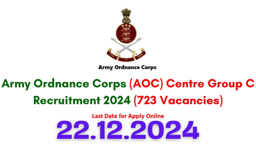 Army Ordnance Corps AOC Recruitment 2024