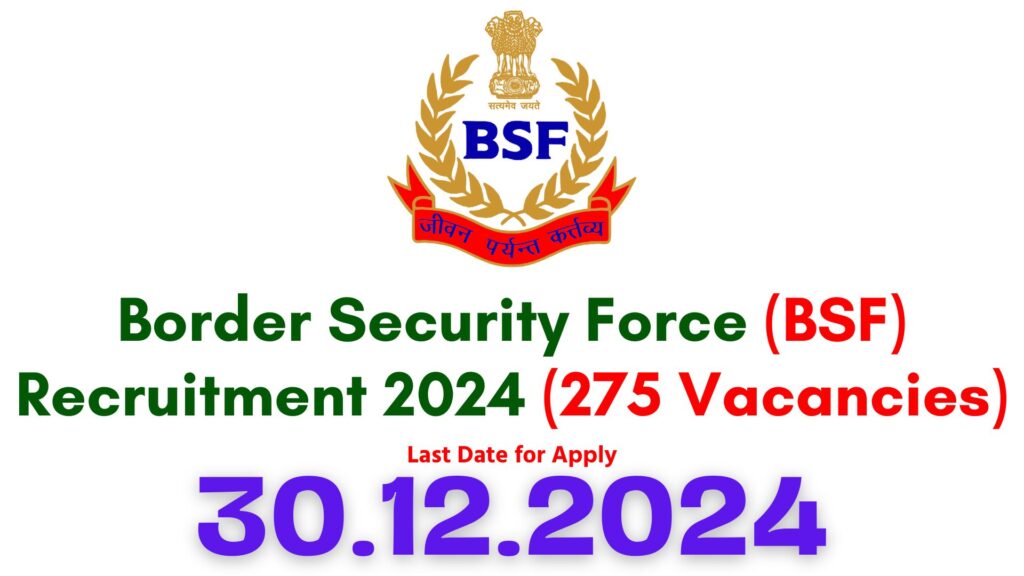 BSF Sports Quota Recruitment 2024