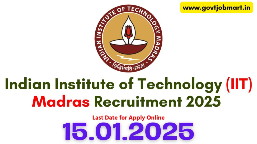 IIT Madras Recruitment 2025