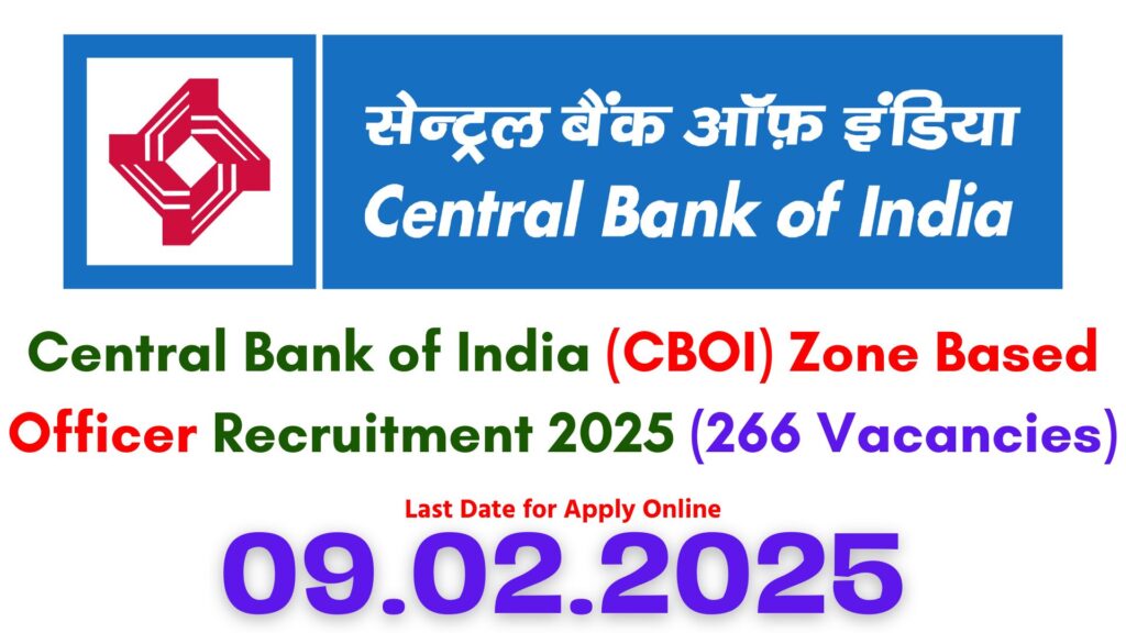 Central Bank of India ZBO Recruitment 2025