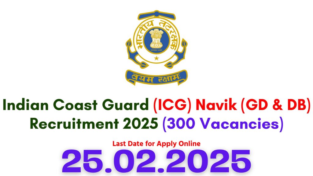 Indian Coast Guard Navik (GD & DB) Recruitment 2025