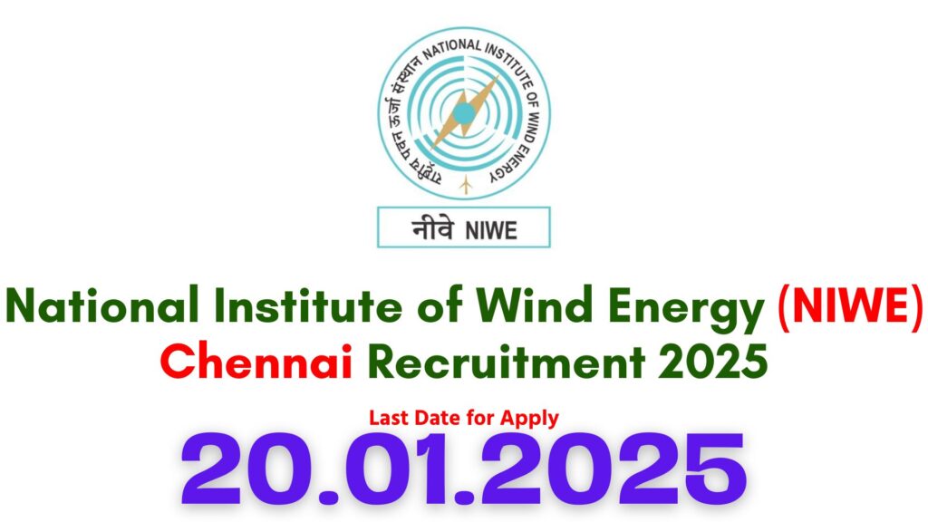 NIWE Chennai Recruitment 2025