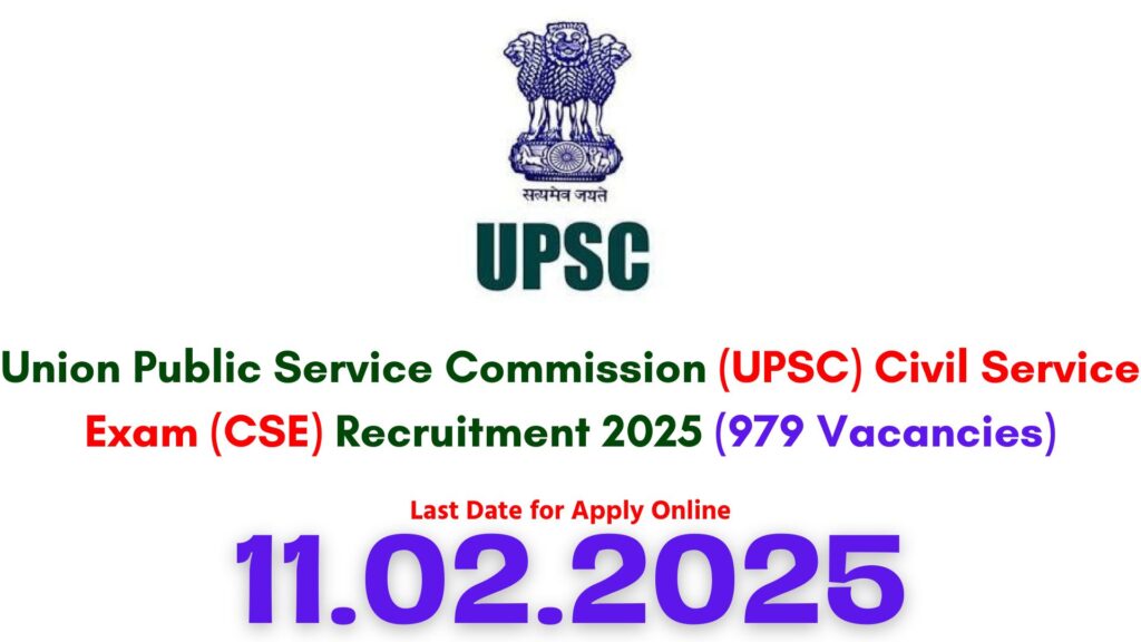 UPSC CSE Vacancy 2025