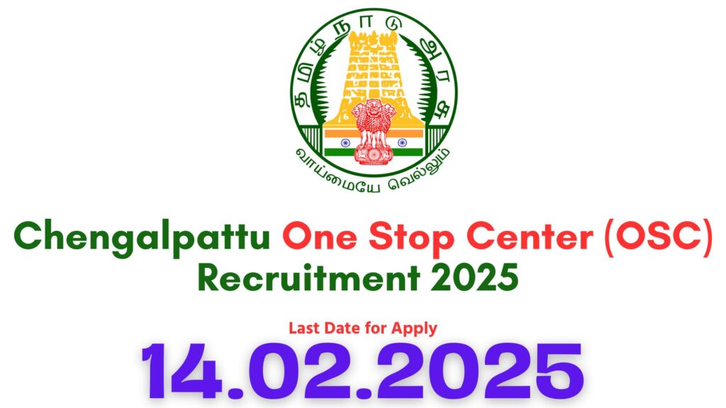 Chengalpattu OSC Recruitment 2025