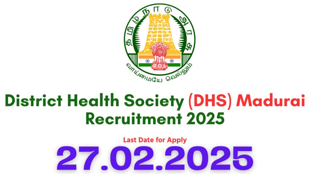 Madurai DHS Recruitment 2025
