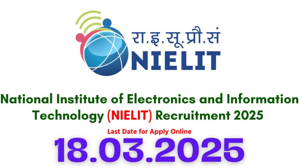 NIELIT Scientific Assistant Recruitment 2025