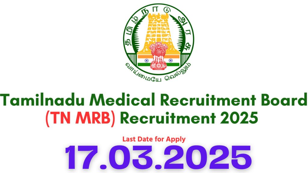 TN MRB Assistant Dental Surgeon Recruitment 2025