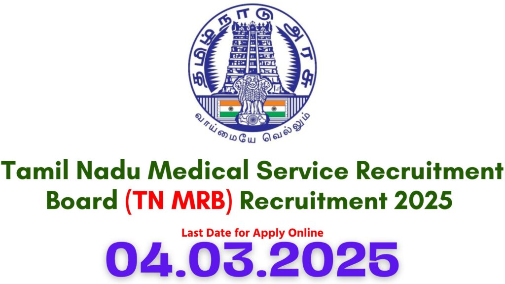 TN MRB Assistant Medical Officer Recruitment 2025