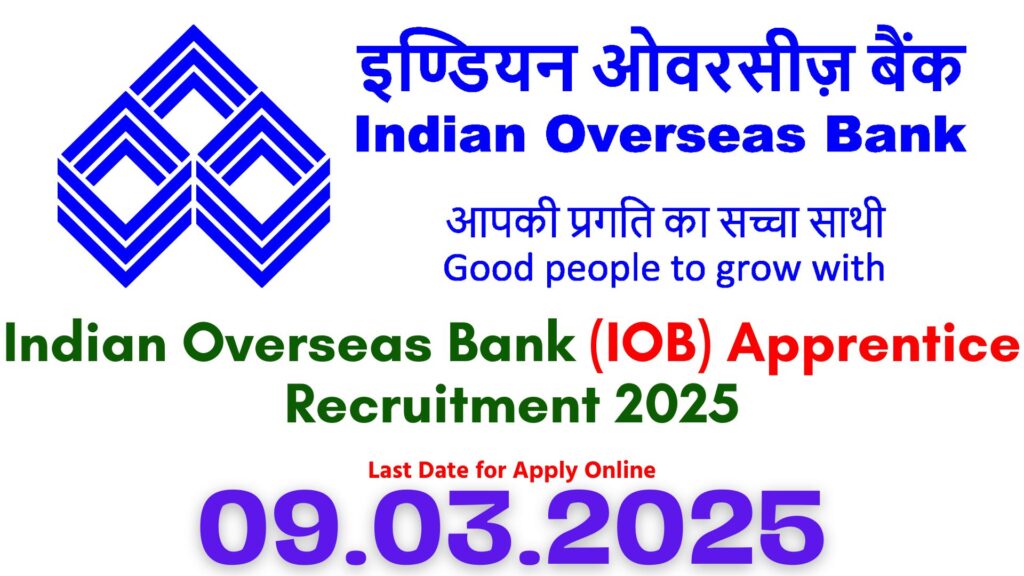 IOB Apprentice Recruitment 2025