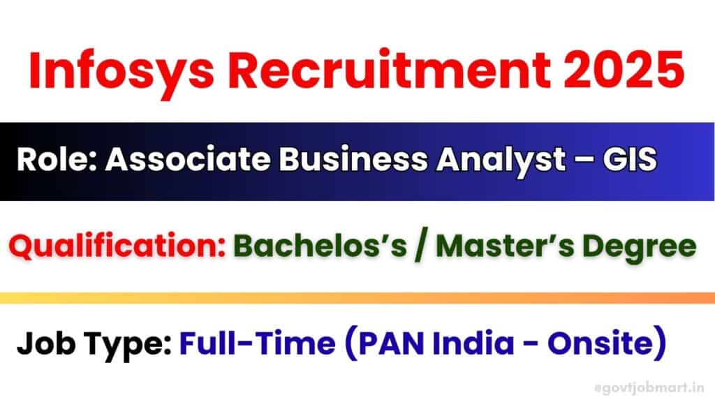 Infosys Associate Business Analyst GIS Recruitment 2025 PAN India