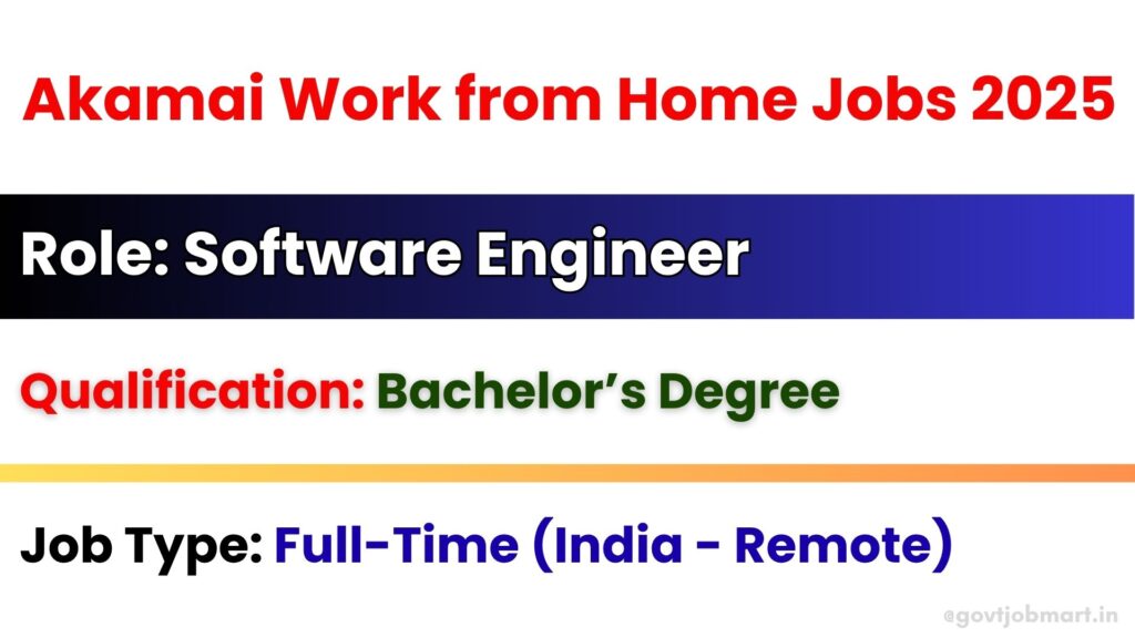 Akamai Remote Software Engineer Jobs 2025 – Work from Home in India