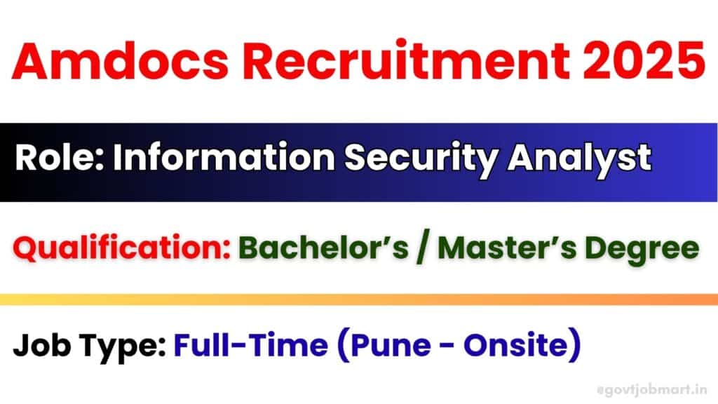 Amdocs hiring Information Security Analyst in Pune 2025