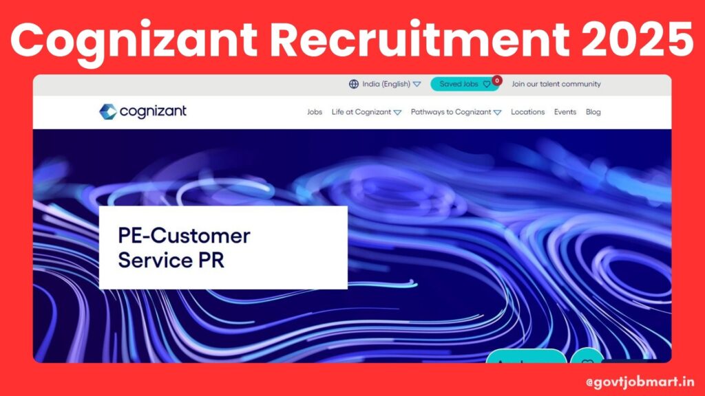 Cognizant Work From Home Jobs 2025 for Process Executive – Customer Service PR