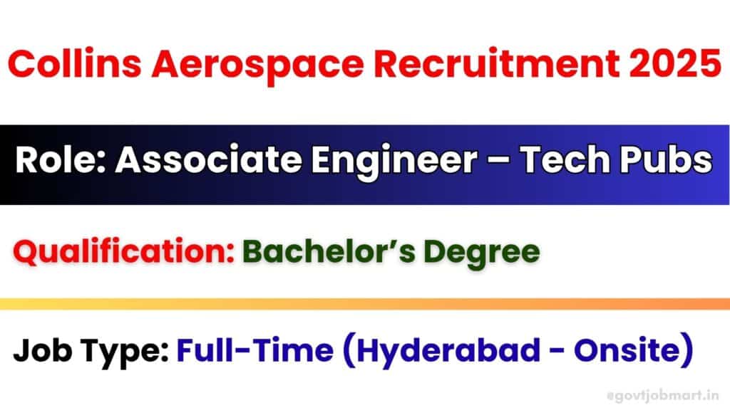 Collins Aerospace hiring Associate Engineer – Tech Pubs in Hyderabad 2025