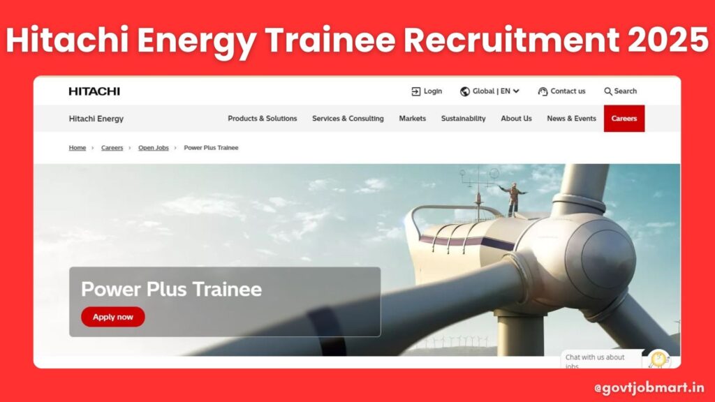 Hitachi Energy Power Plus Trainee Job Openings 2025 in Bangalore – Apply Online for Engineering Freshers Recruitment