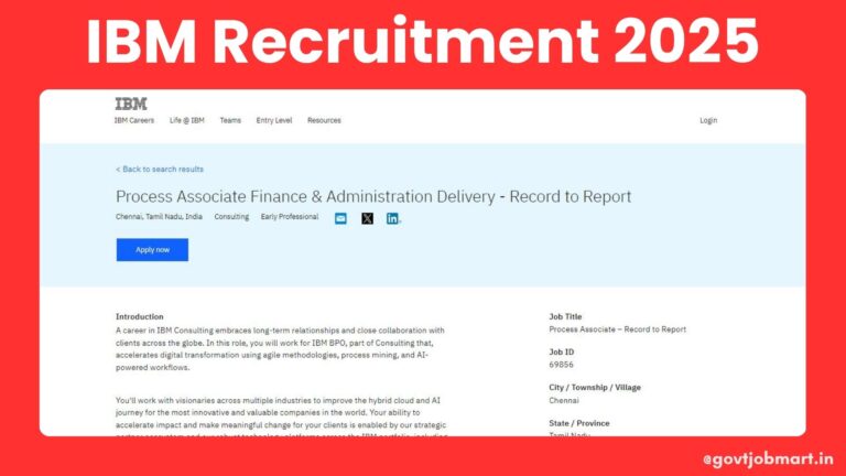 IBM Recruitment 2025 | Hiring Process Associate – Finance ...