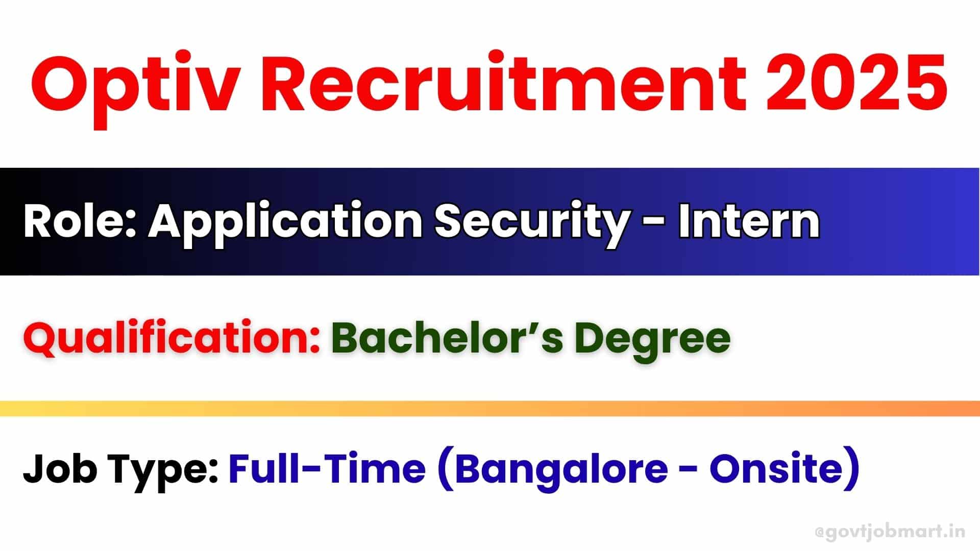 Optiv Recruitment 2025 | Hiring Application Security Intern in ...