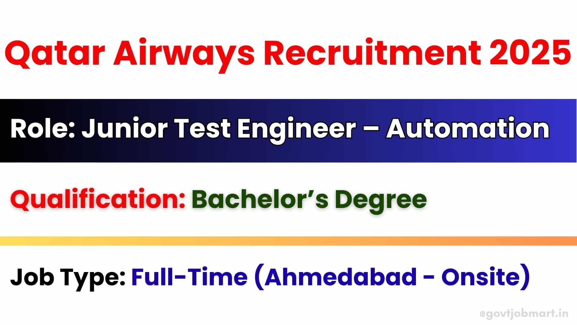 Qatar Airways Group Recruitment Drive 2025 โ Junior Test Engineer ...
