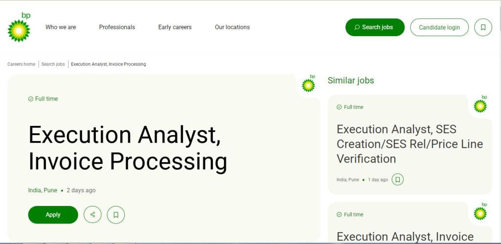 BP Recruitment Drive; Hiring Execution Analyst