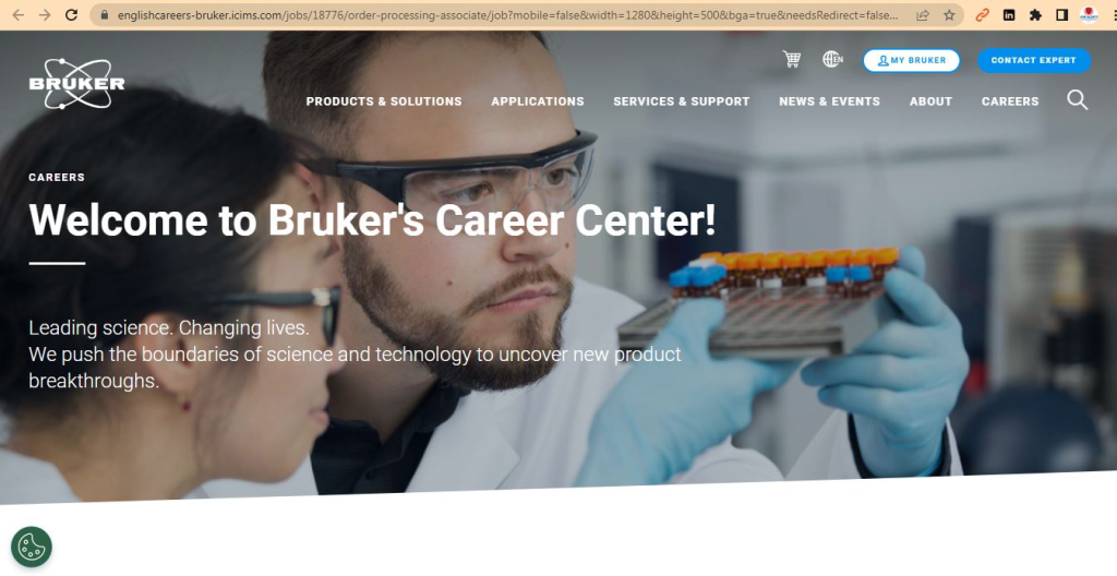 Bruker Recruitment Drive; Hiring Order Processing Associate