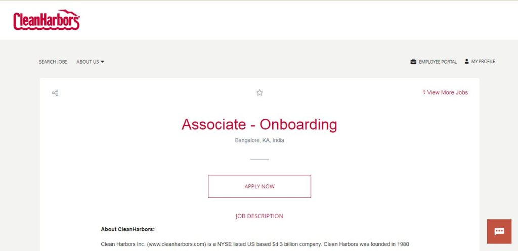 Clean Harbors Recruitment Drive; Hiring Junior Onboarding Associate