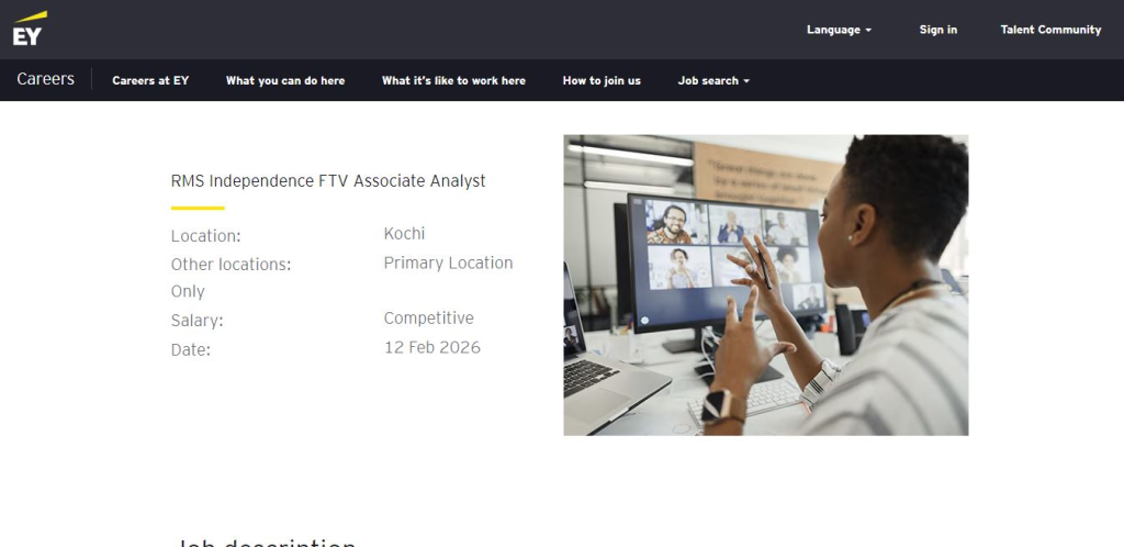 EY Recruitment Drive; Hiring Associate Analyst