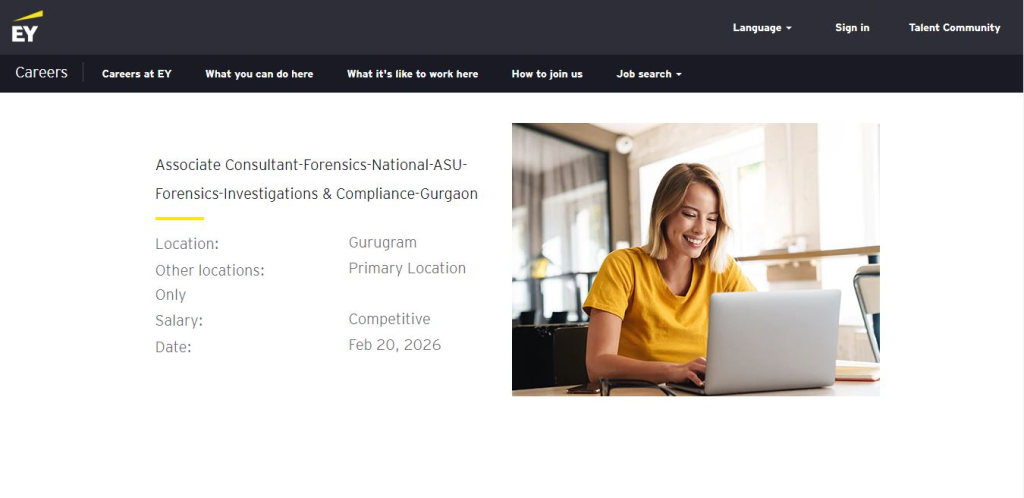 EY Recruitment Drive; Hiring Associate Consultant