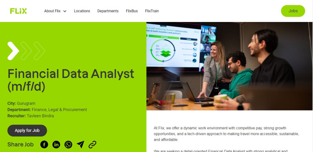 Flix Recruitment Drive; Hiring Financial Data Analyst