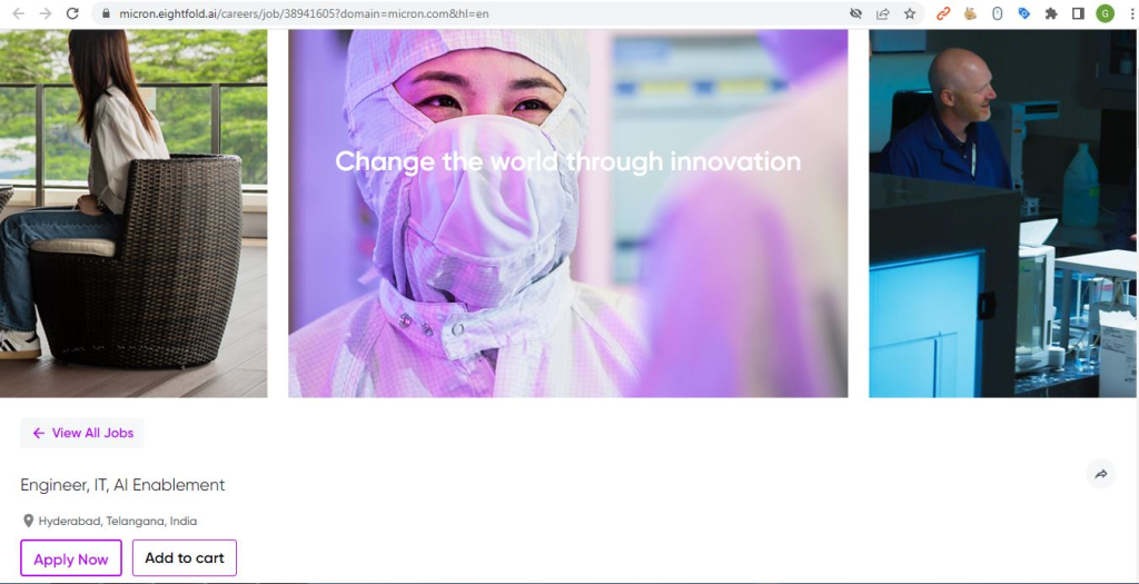 Micron Technology Recruitment Drive; Hiring IT Engineer