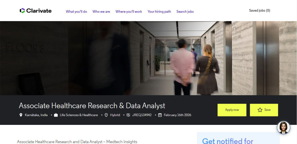Clarivate Recruitment Drive; Hiring Associate Data Analyst