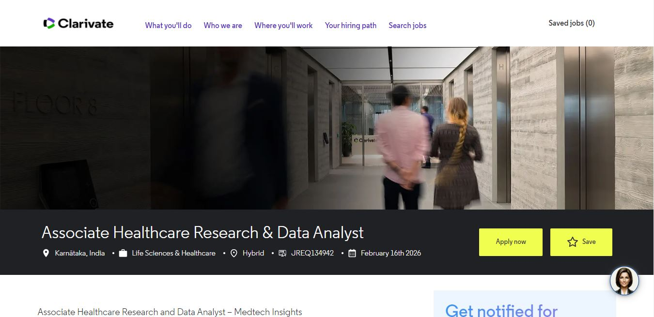 Clarivate Recruitment Drive; Hiring Associate Data Analyst – Apply Now ...