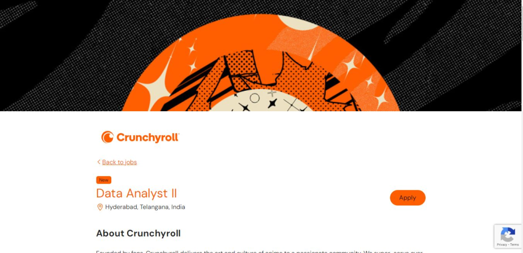 Crunchyroll Recruitment Drive; Hiring Data Analyst