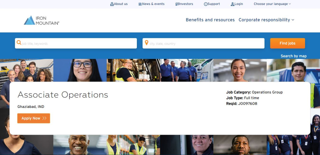 Iron Mountain Recruitment Drive; Hiring Associate Operations