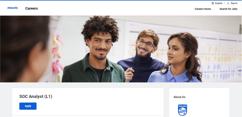 Philips Recruitment Drive; Hiring SOC Analyst (L1)