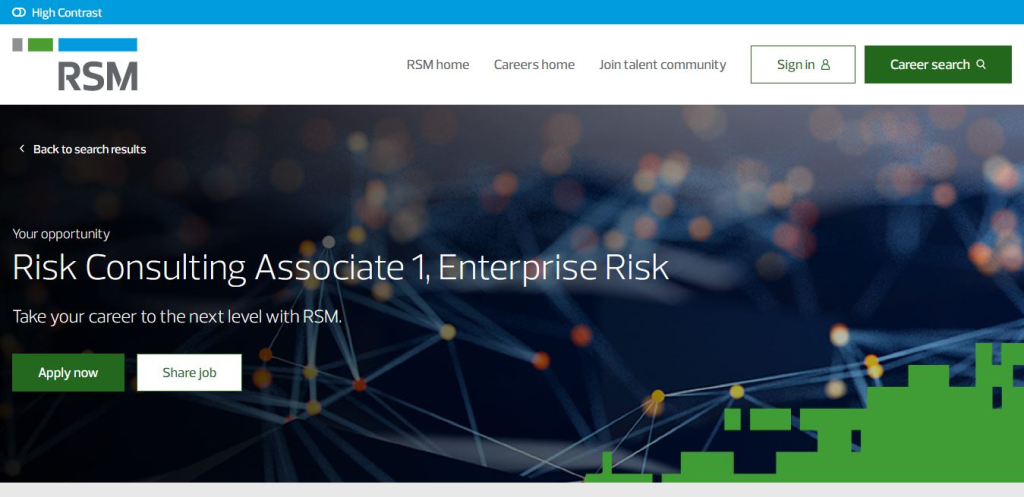 RSM Recruitment Drive; Hiring Risk Associate 1