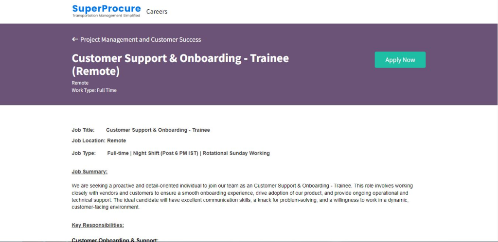 SuperProcure Work from Home Jobs; Hiring Trainee