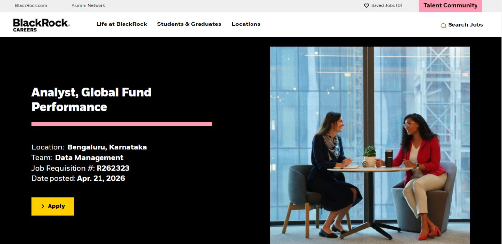 BlackRock Recruitment Drive; Hiring Analyst