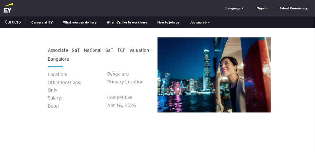 EY Recruitment Drive; Hiring Associate