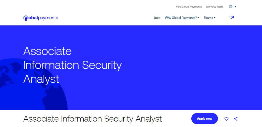 Global Payments Recruitment Drive; Hiring Associate Information Security Analyst