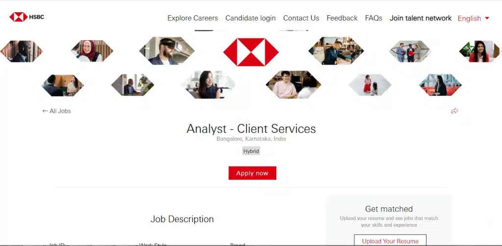 HSBC Recruitment Drive; Hiring Analyst