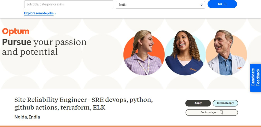 Optum Recruitment Drive; Hiring Site Reliability Engineer
